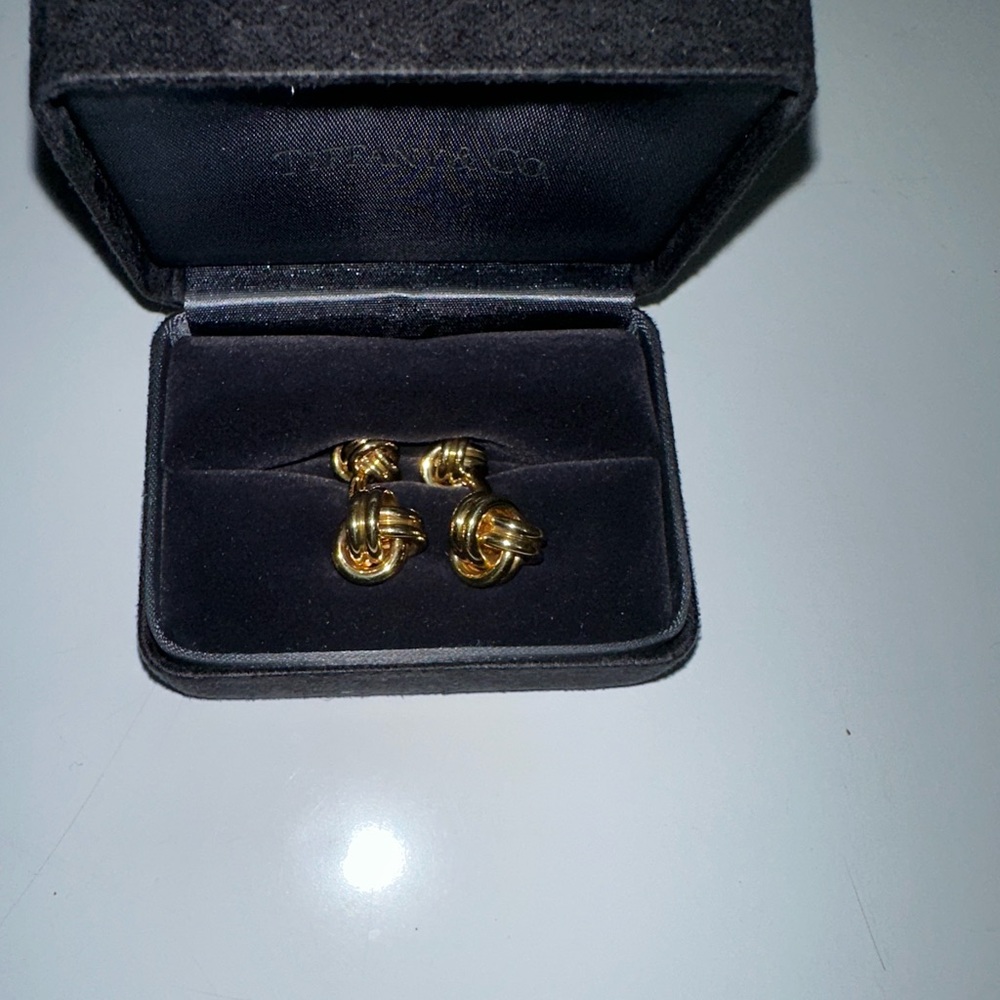 Gold  Cuff Links